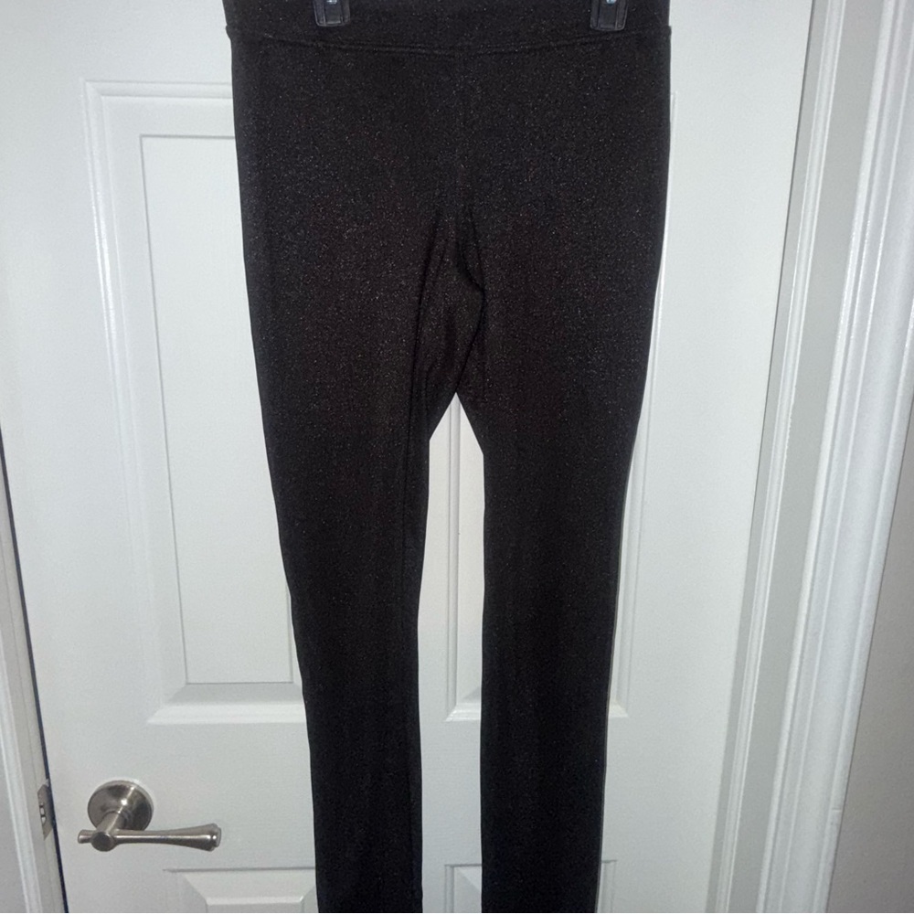 HUE Black Shimmer Leggings